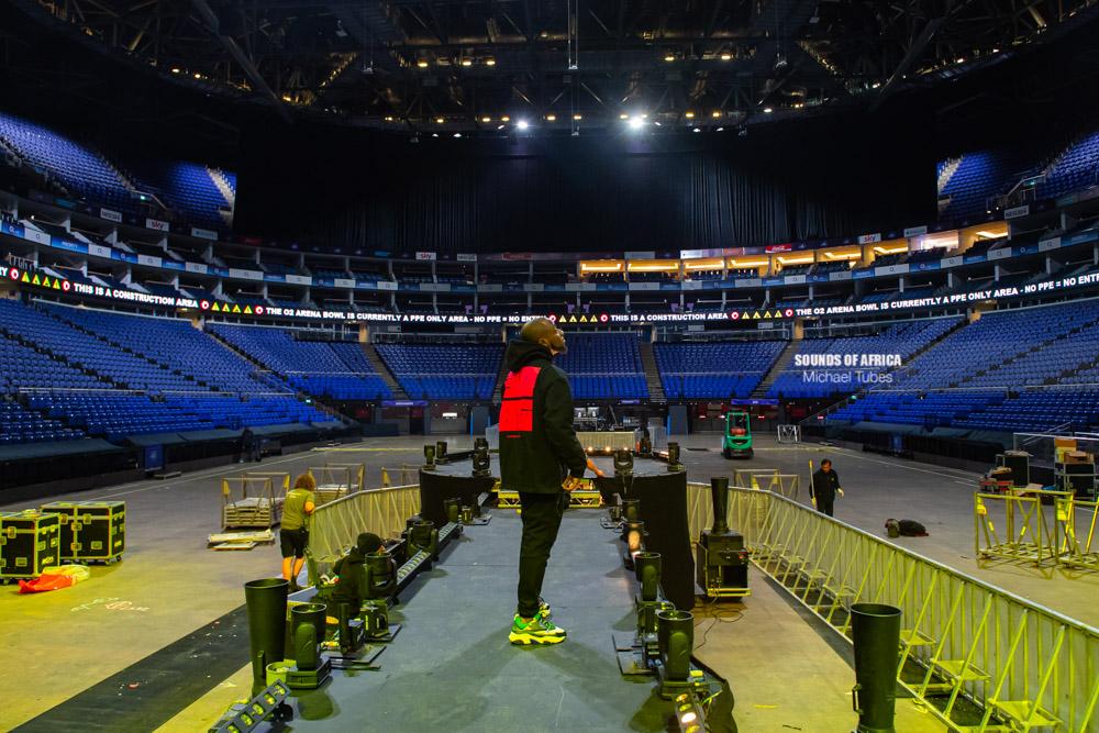 London, UK. 27th January, 2019. Davido’s rehearsal before his live performance at The 02 Arena. Photographed Michael Tubes.
