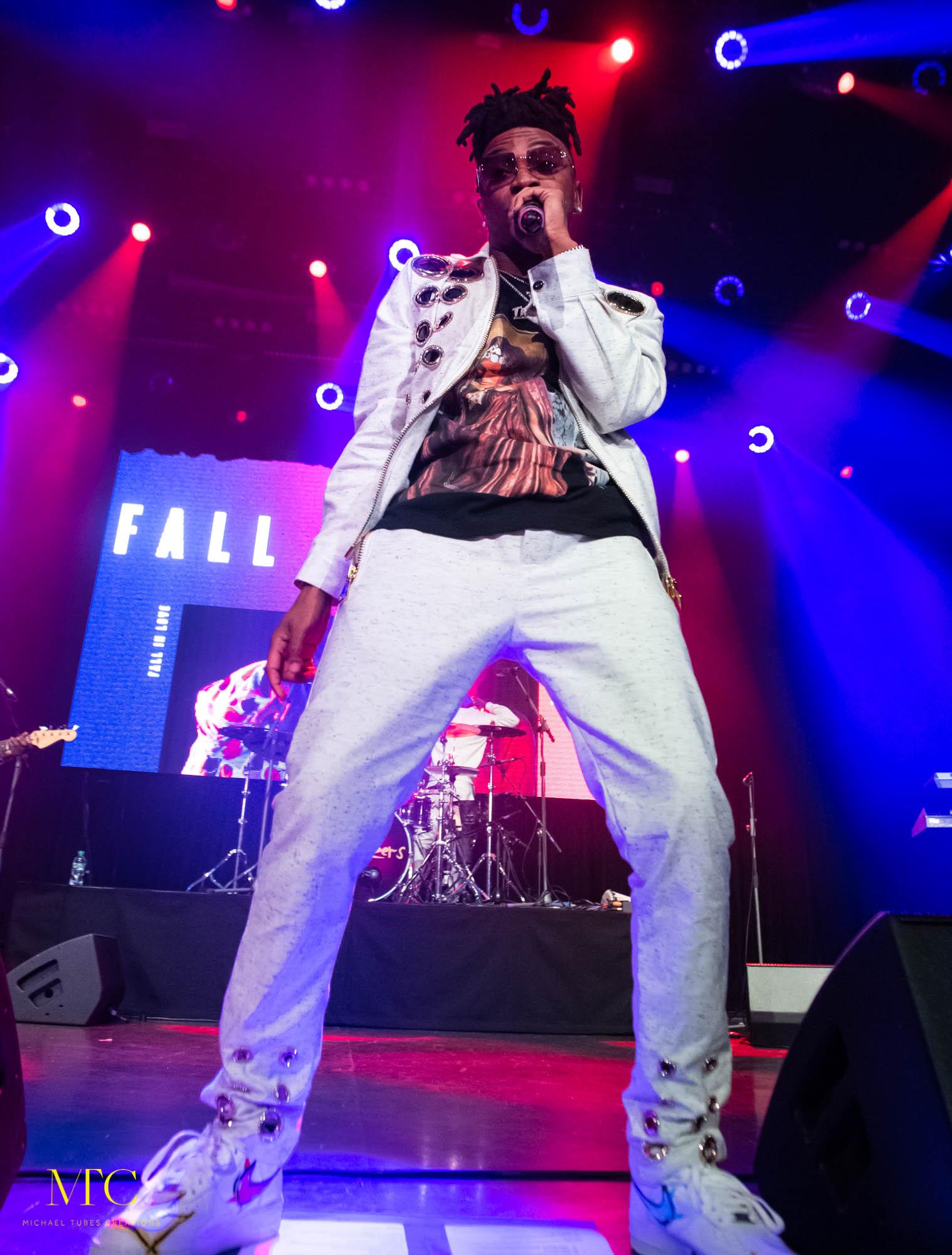 London, United Kingdom. 18th November 2019. Mayorkun performing live during his first UK solo concert at Indigo at The O2. Photographed by Michael Tubes