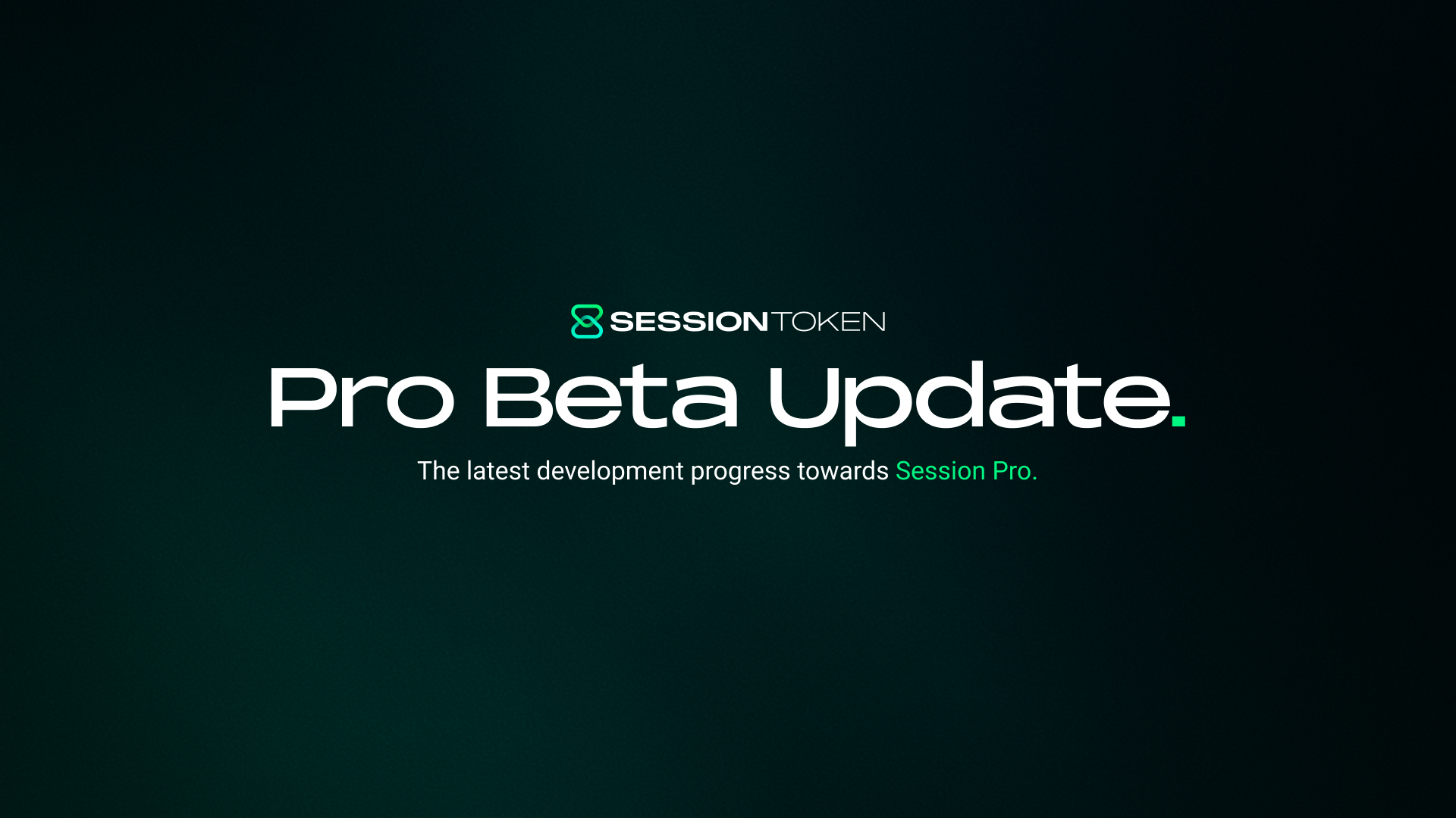 Session Pro Beta: Development Update - Session Token