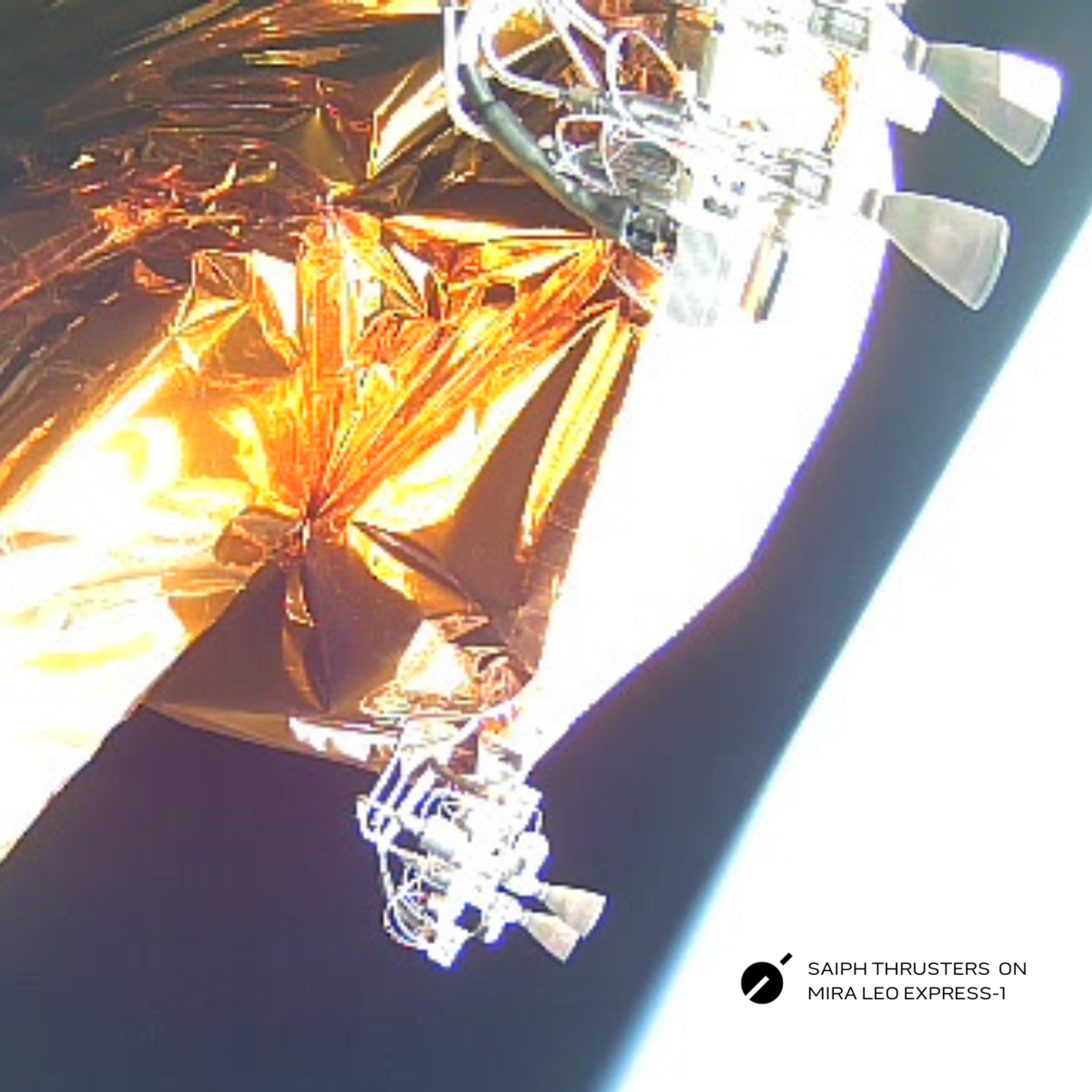 Saiph thrusters on Mira LEO Express-1