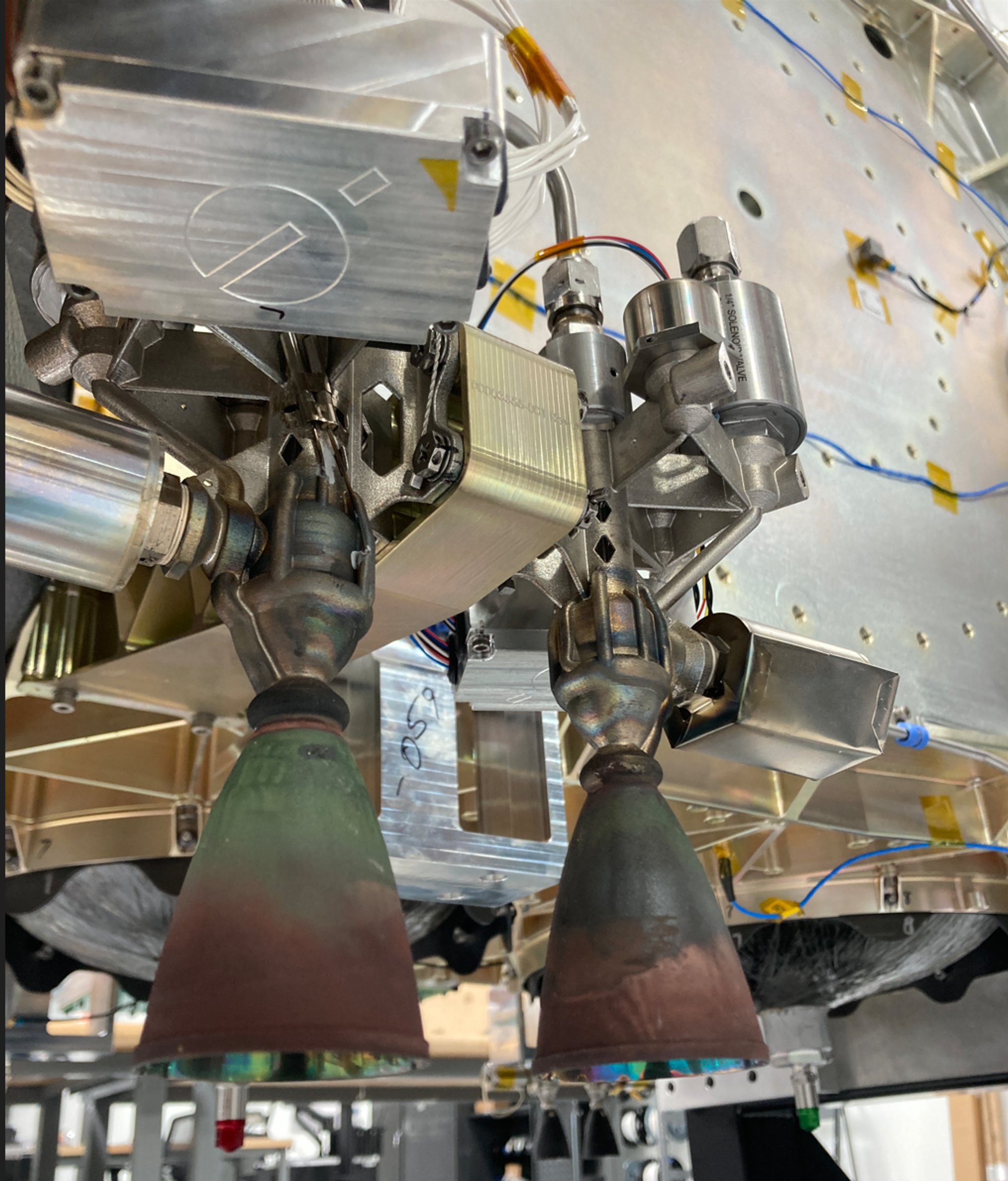 Saiph thrusters installed on Mira spacecraft for vehicle level testing 