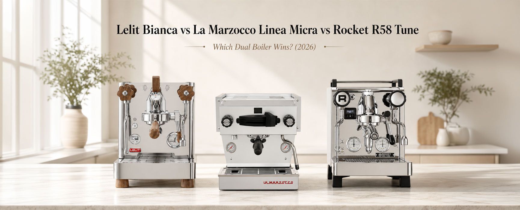 Lelit Bianca vs Linea Micra vs Rocket R58 Tune (2026) | Pro Coffee