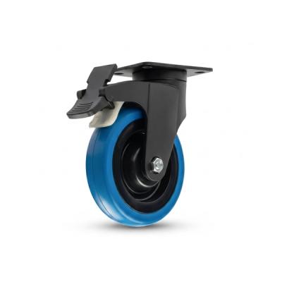 125x30 Plate Type Swivel Castor - Nylon