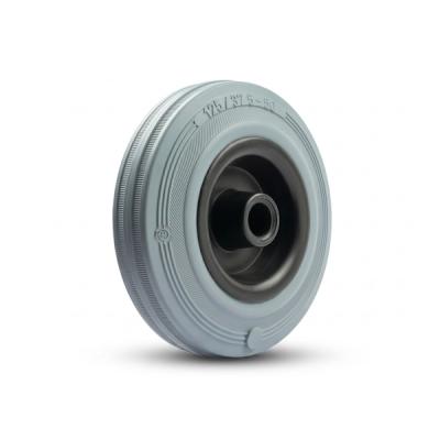 125x37.5 Grey Rubber Complete Wheel