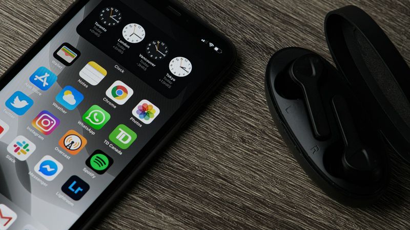 Smartphone showing social media profile page