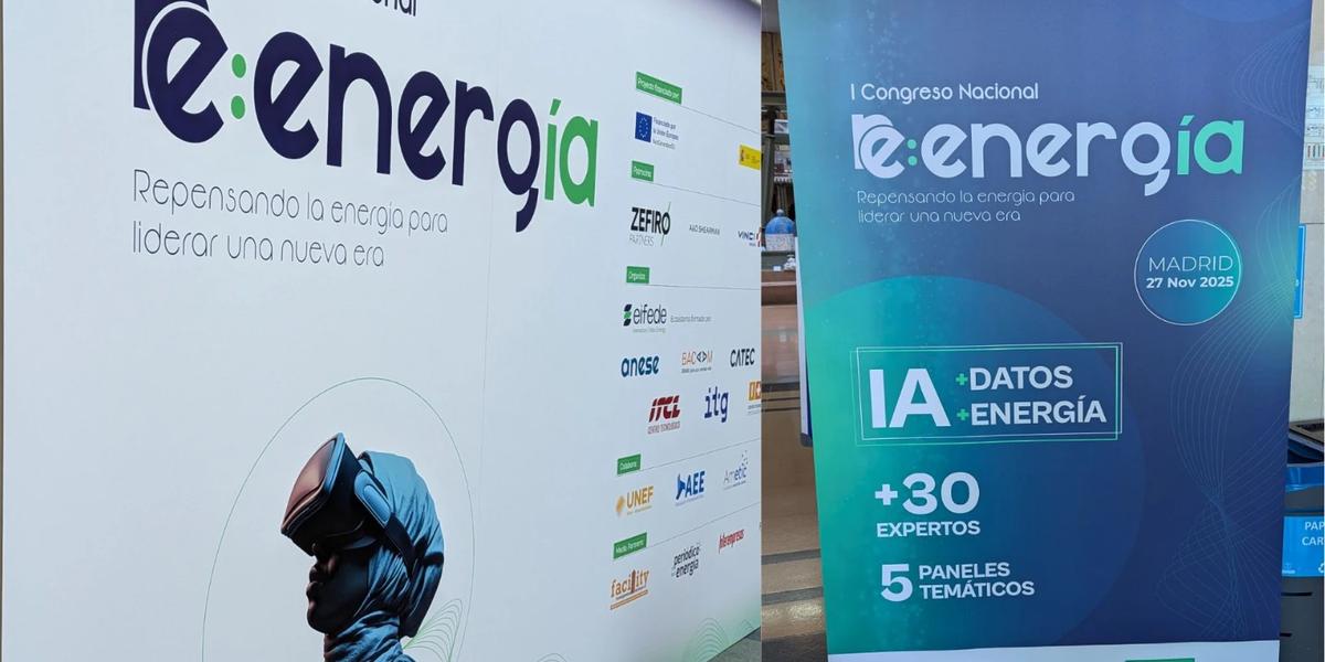 Energy experts and industry leaders discussing AI, data governance, and digitalization strategies for Spain’s energy transition at the Re:Energía forum in Madrid.