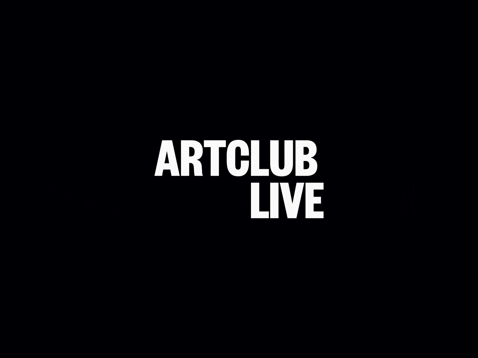 Animated showcase of the Artclub Live identity, photography website and live concert imagery.