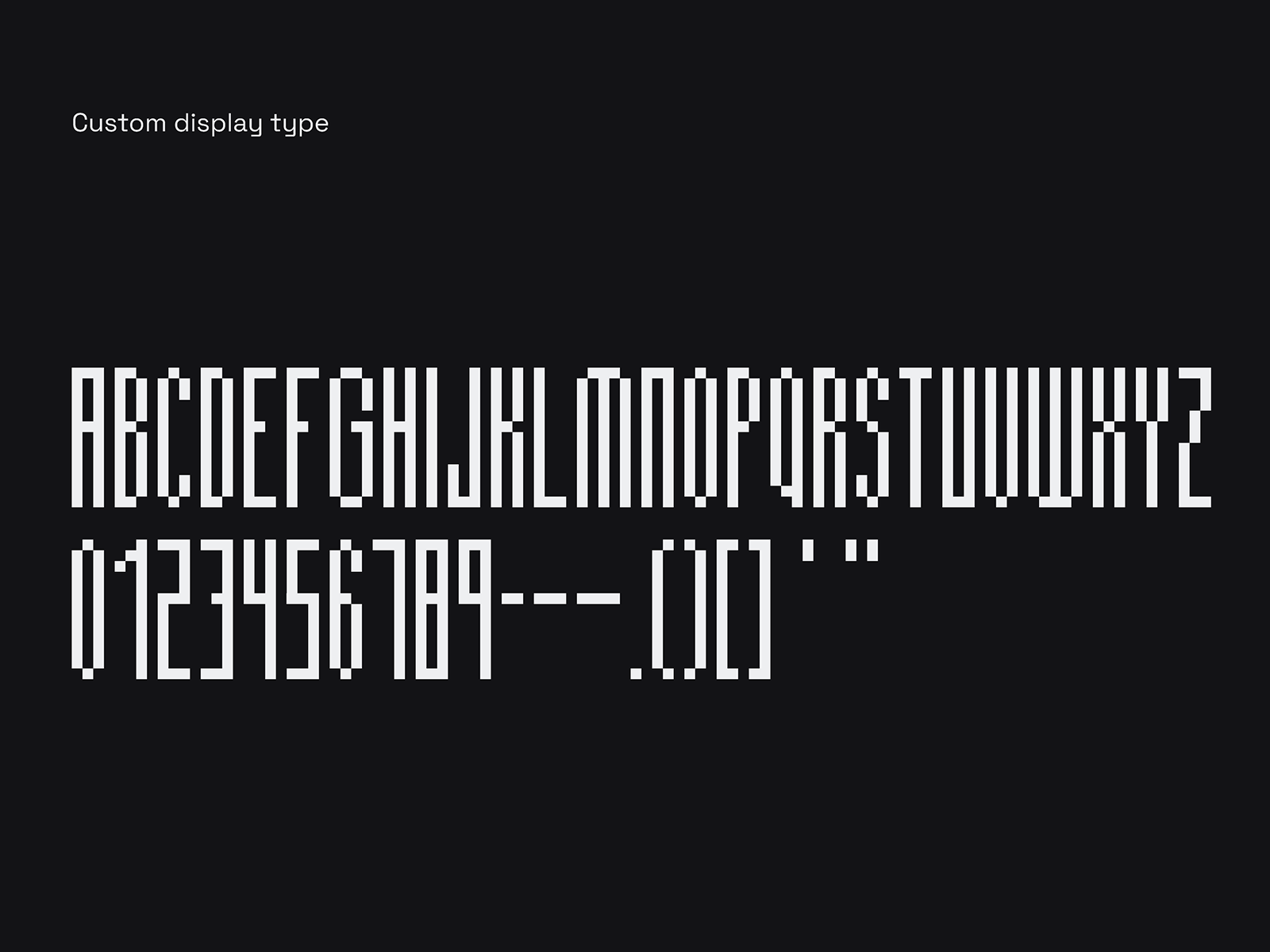 Learn Live Music custom display typeface showing its narrow geometric uppercase alphabet and numerals.