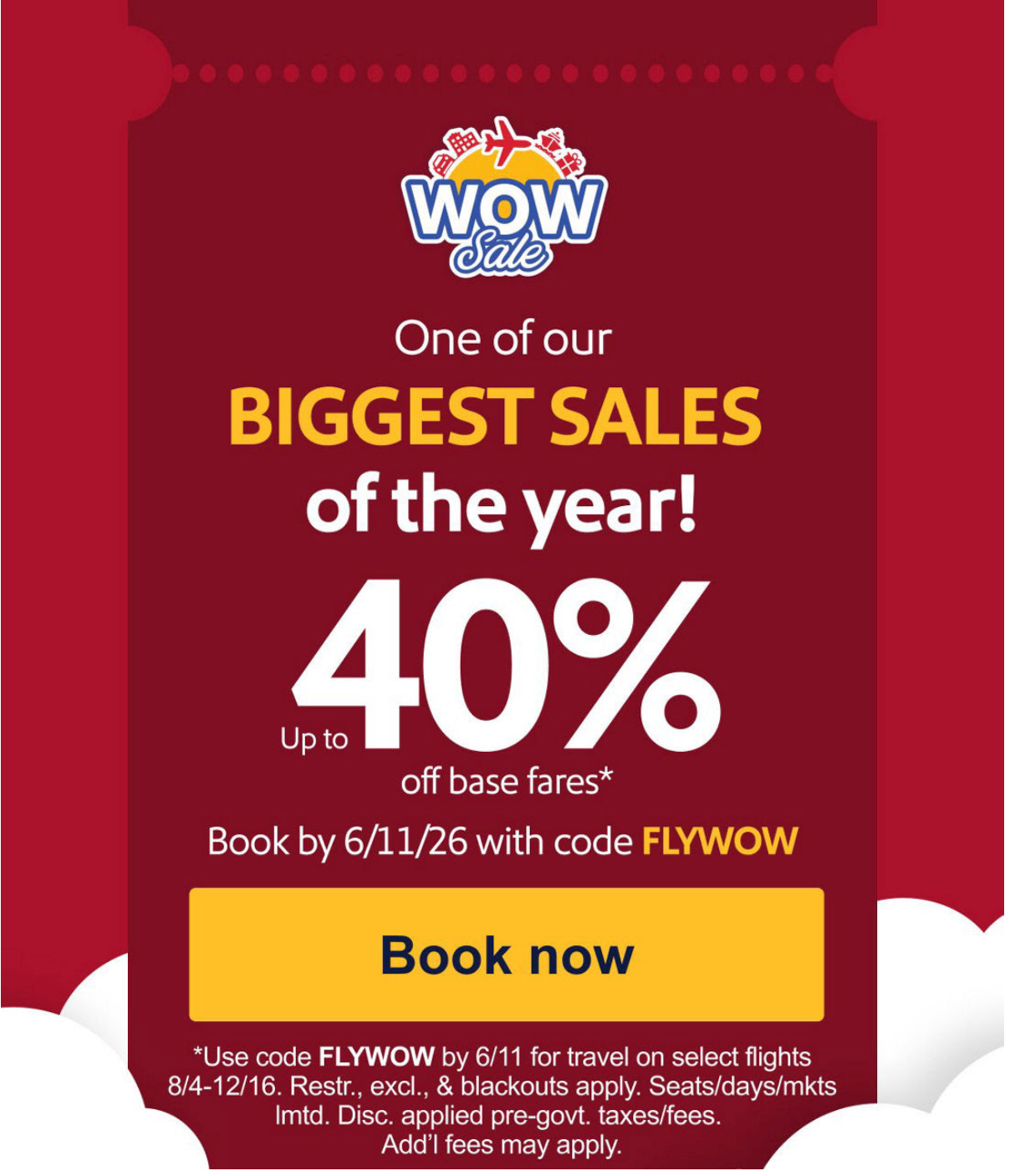 Southwest Airlines sale June 2026