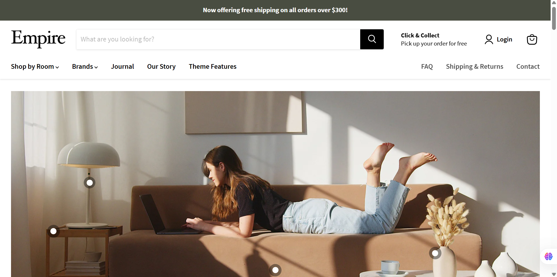 Empire Shopify Theme – Free Download (Powerful E-Commerce Solution for High-Volume Stores)