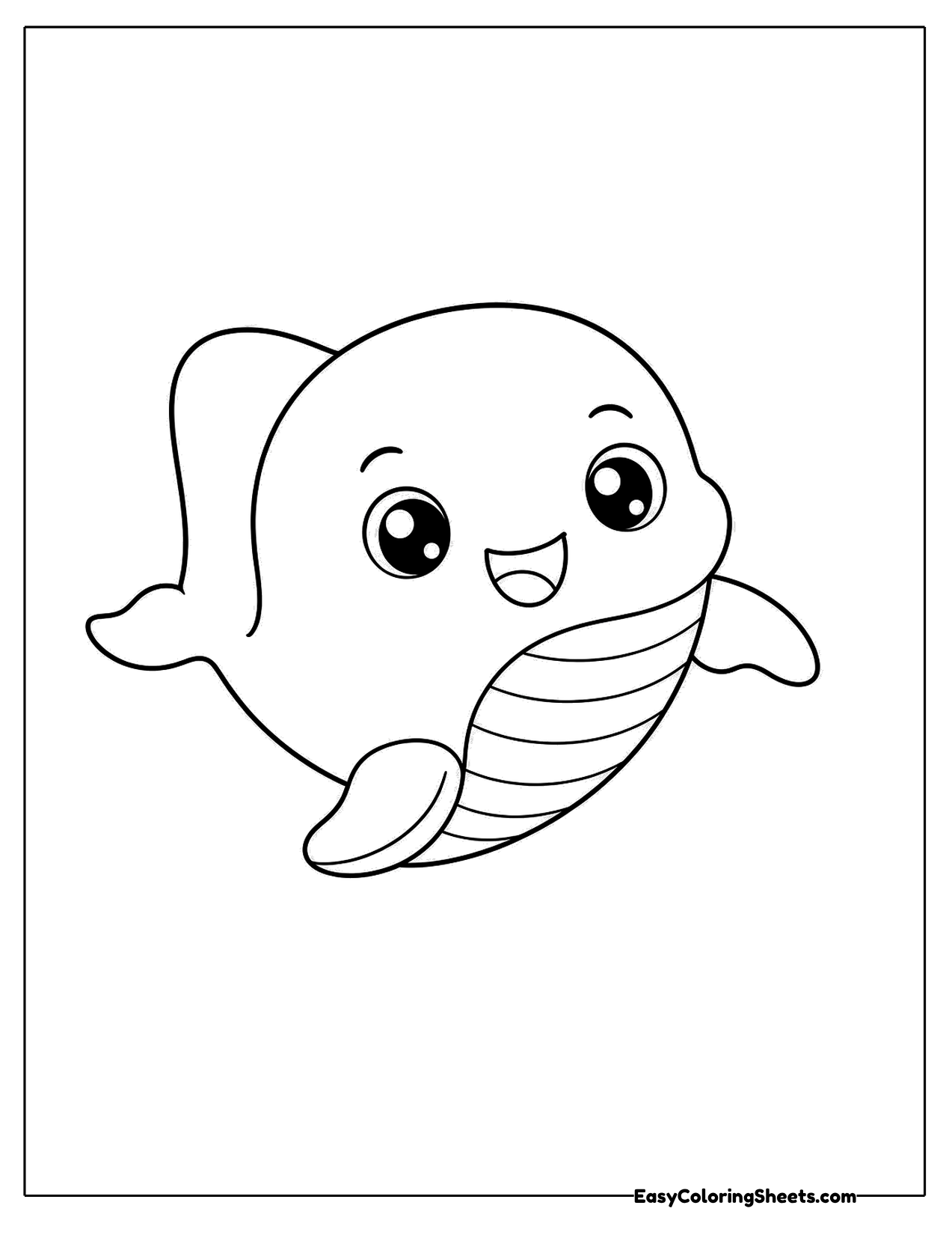 Chubby round whale