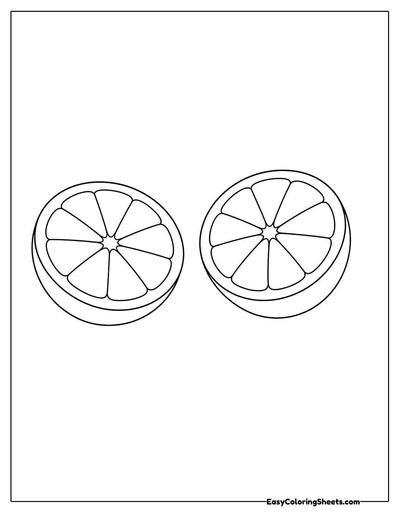 Two lime halves showing their segments and center