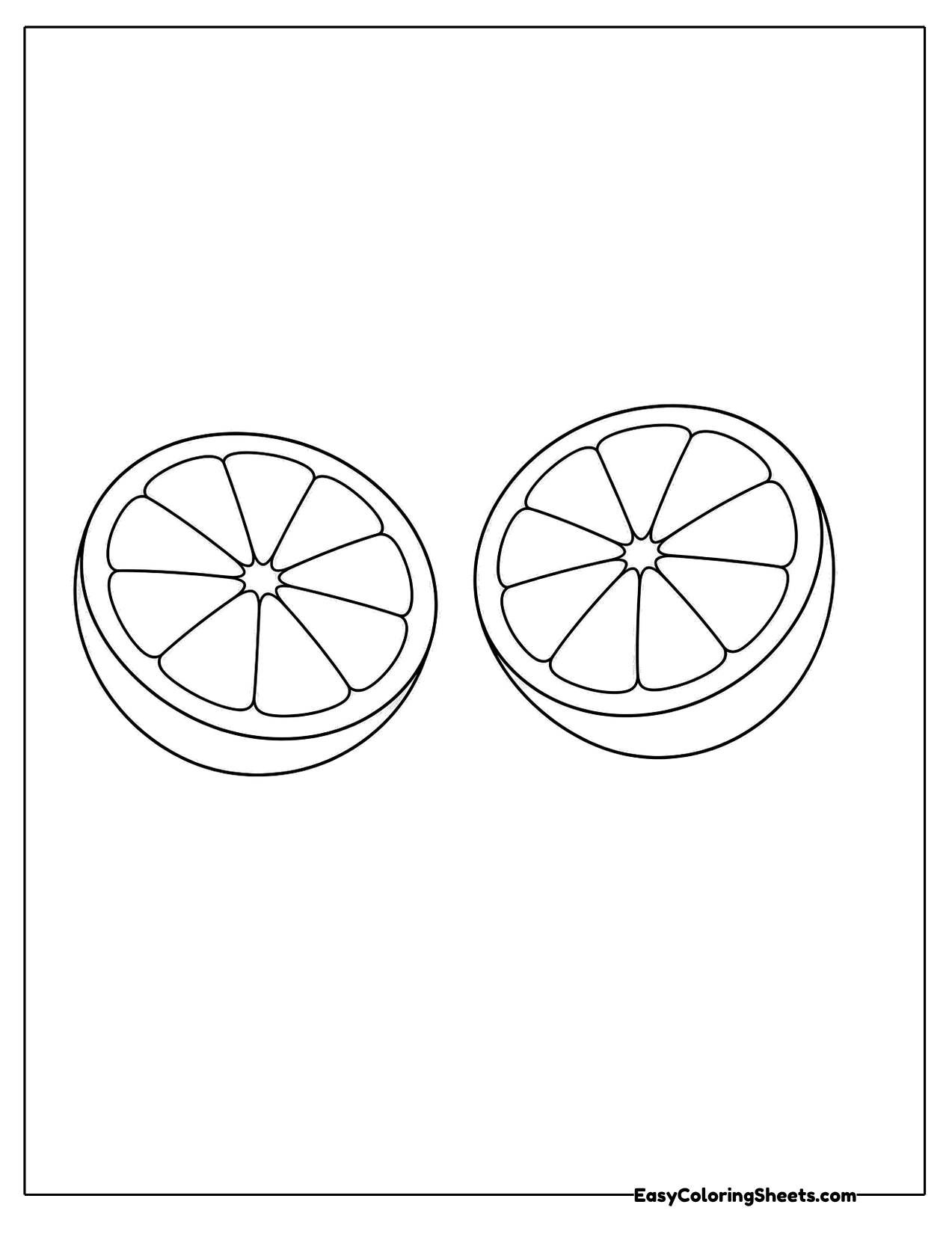 Two lime halves showing their segments and center