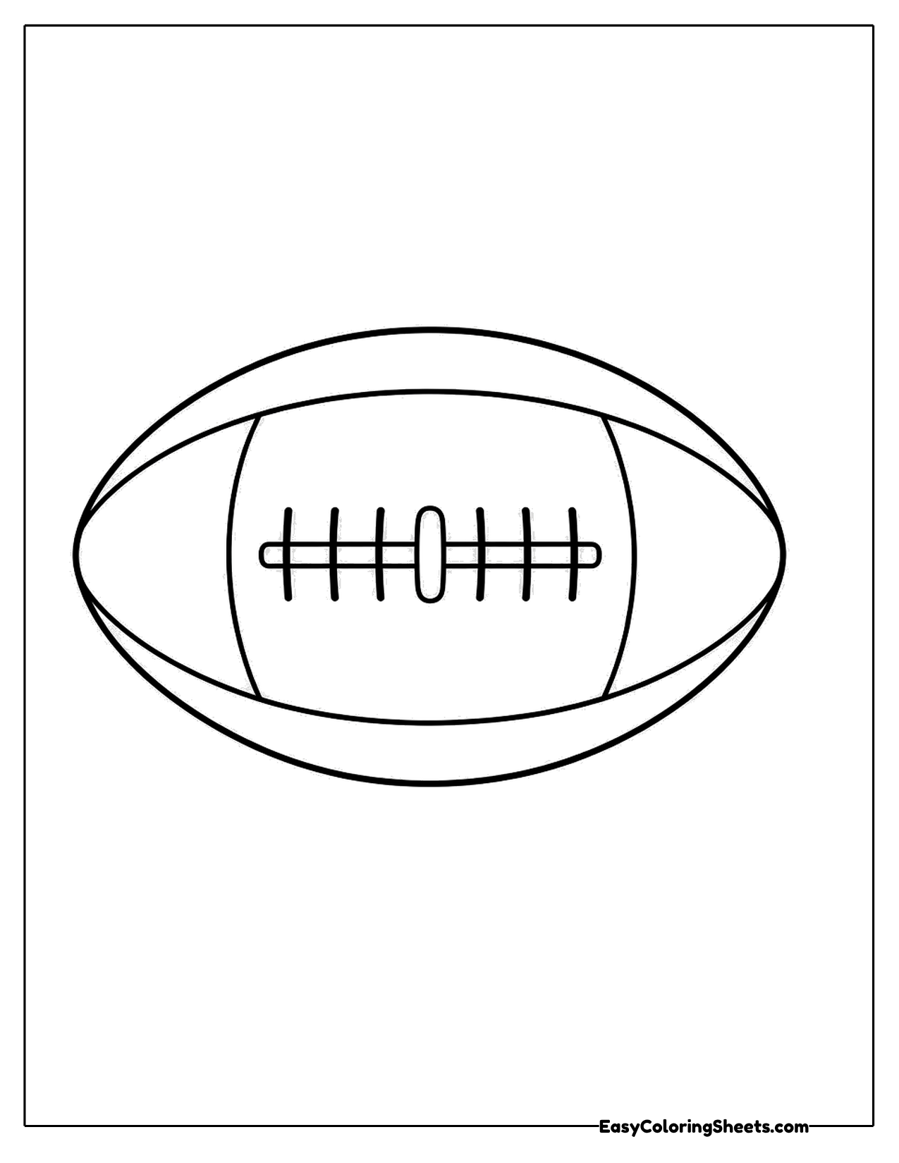 Simple football with laces
