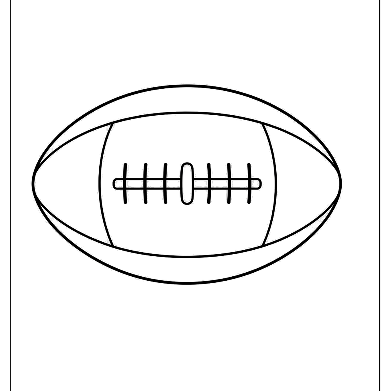 Simple football with laces