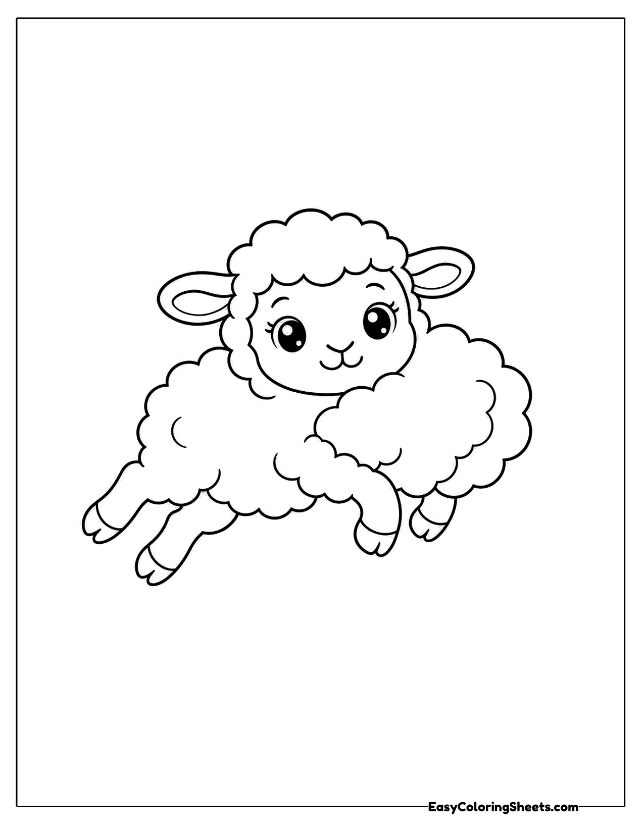Sheep leaping through the air with legs tucked