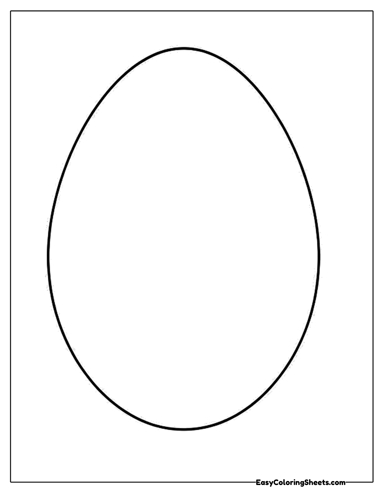 Simple egg shape to decorate