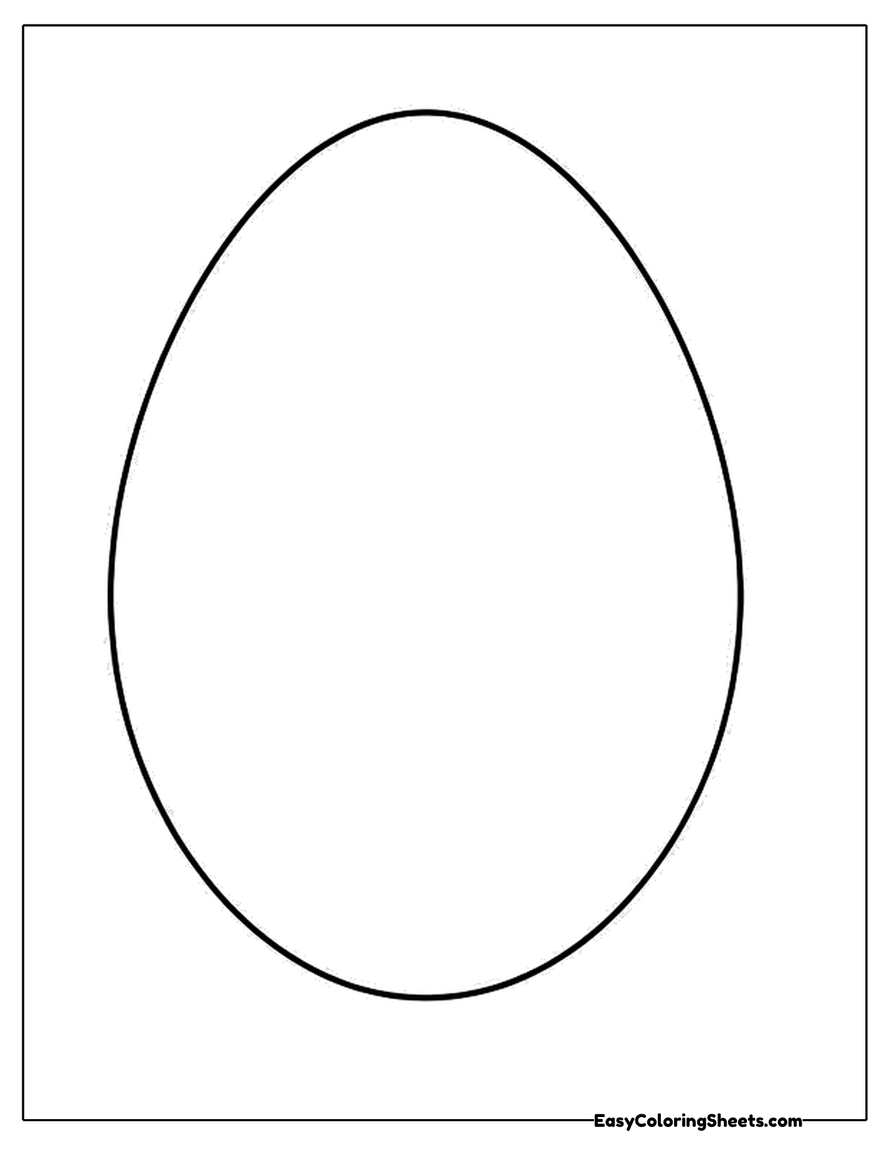Simple egg shape to decorate