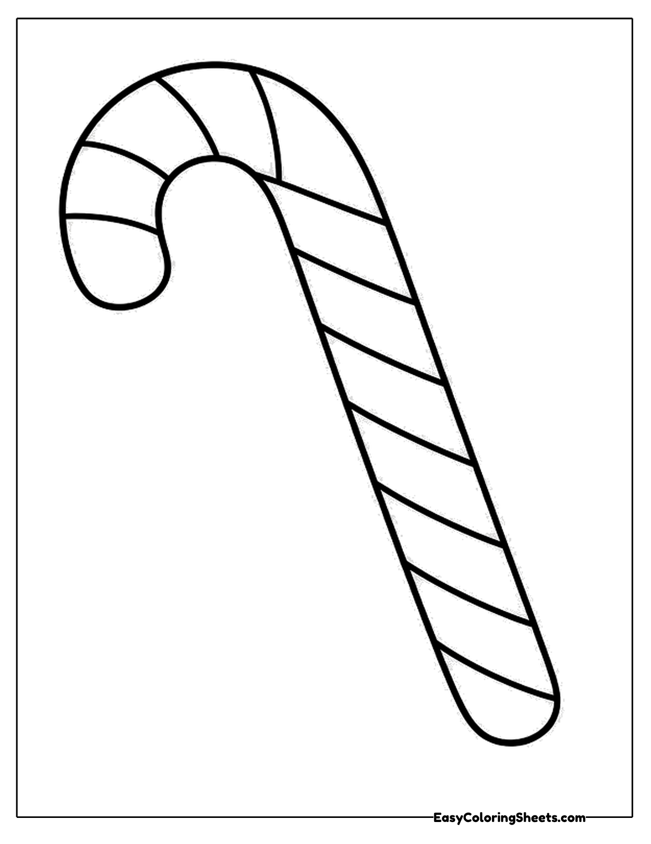 Simple chunky candy cane