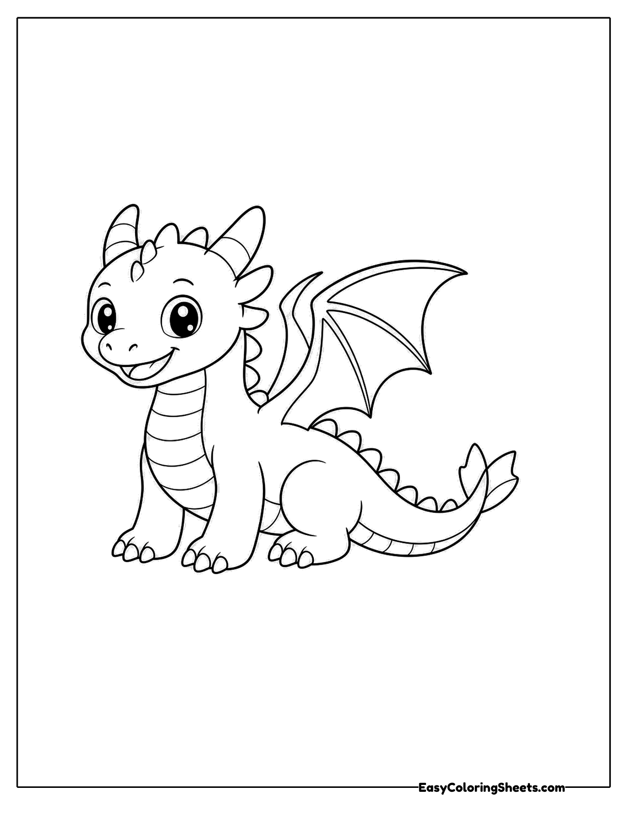 Dragon standing on all four legs