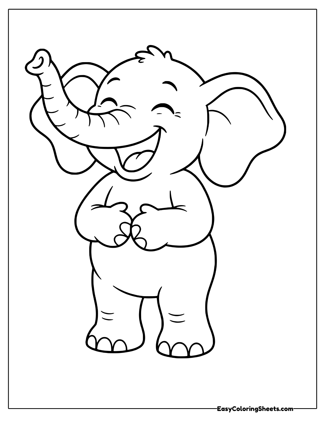 Laughing elephant