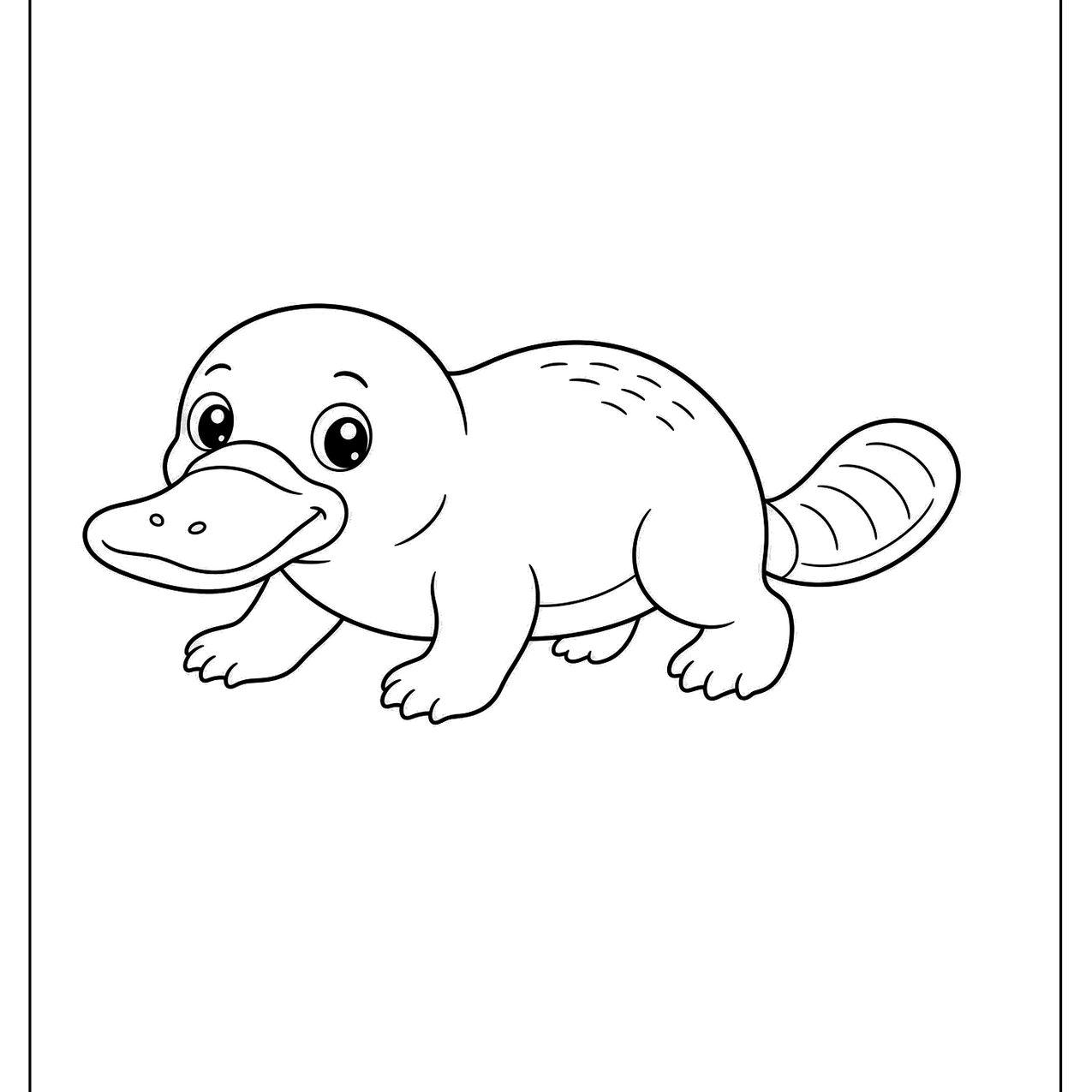 Baby platypus walking