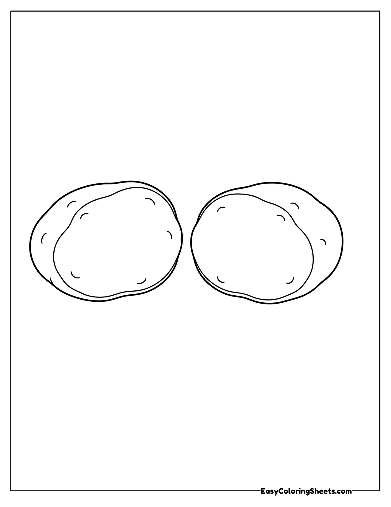 16 Potato Coloring Pages (Free PDF Printables) | Easy Coloring Sheets