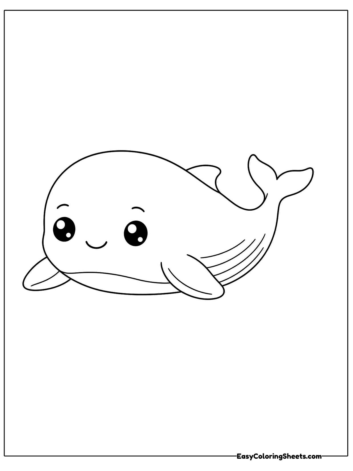 A whale floats calmly with its eyes closed.