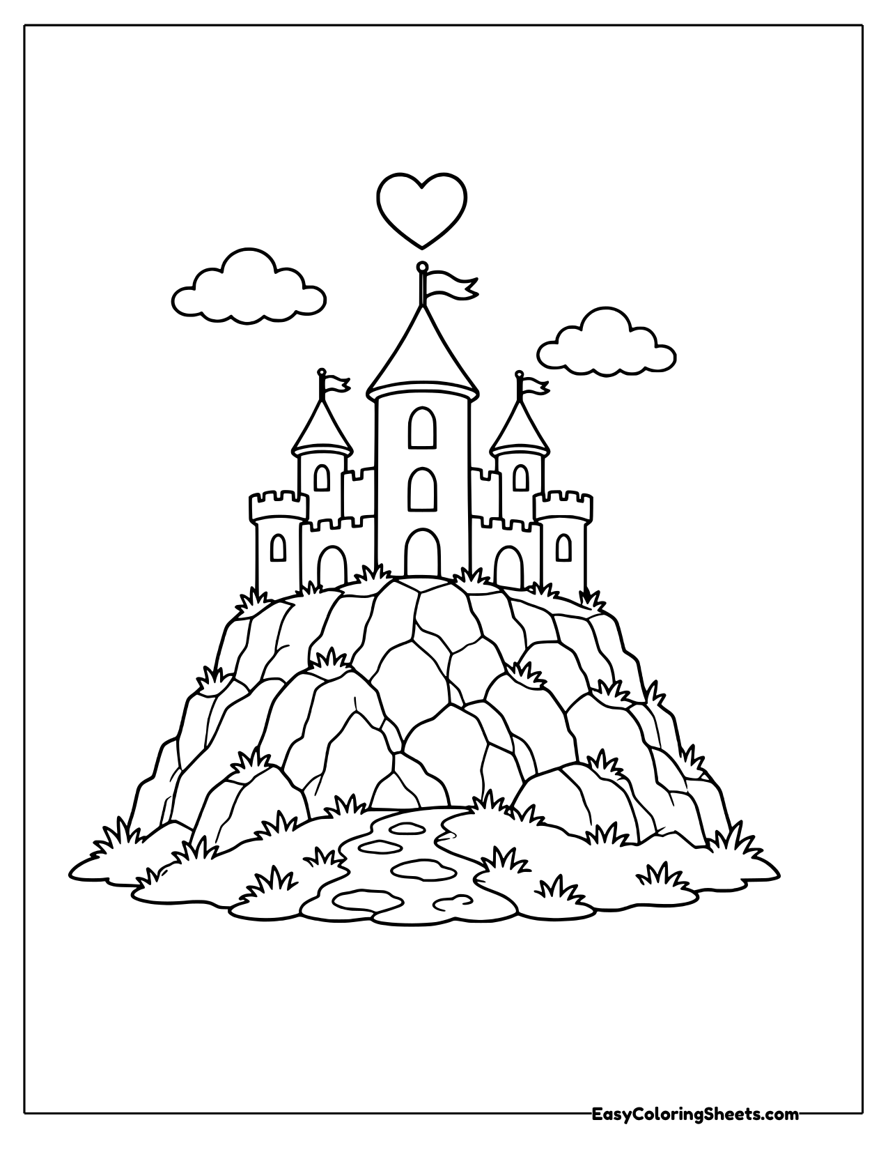 16 Castle Coloring Pages (Free PDF Printables) | Easy Coloring Sheets