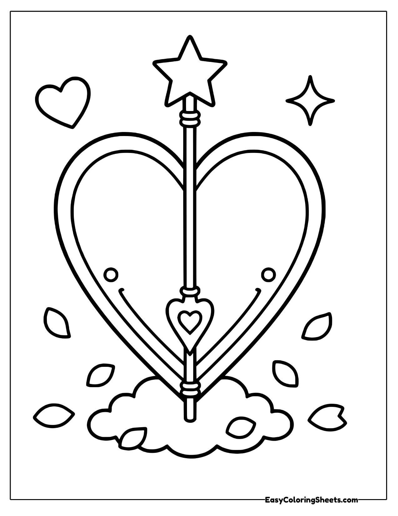 Heart with an arrow through it