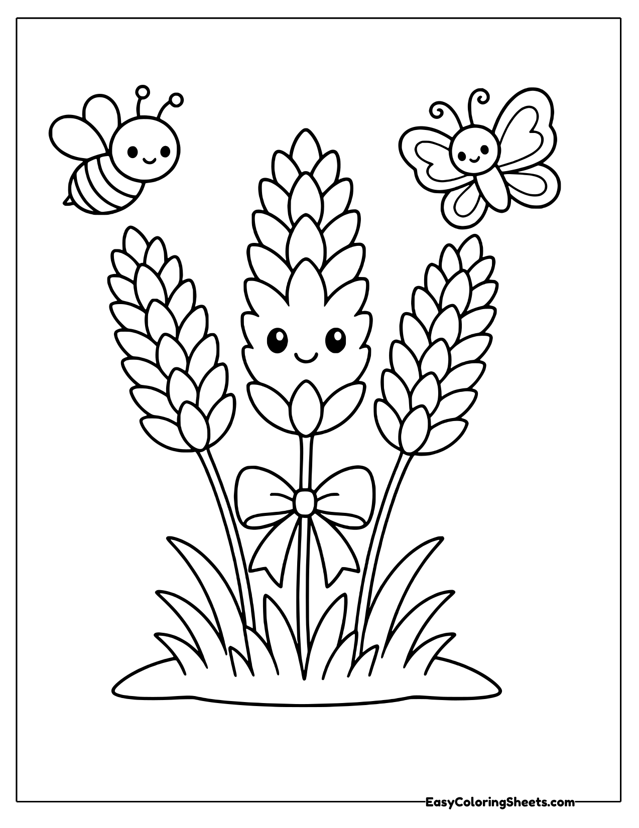 Lavender bunch tied with a bow
