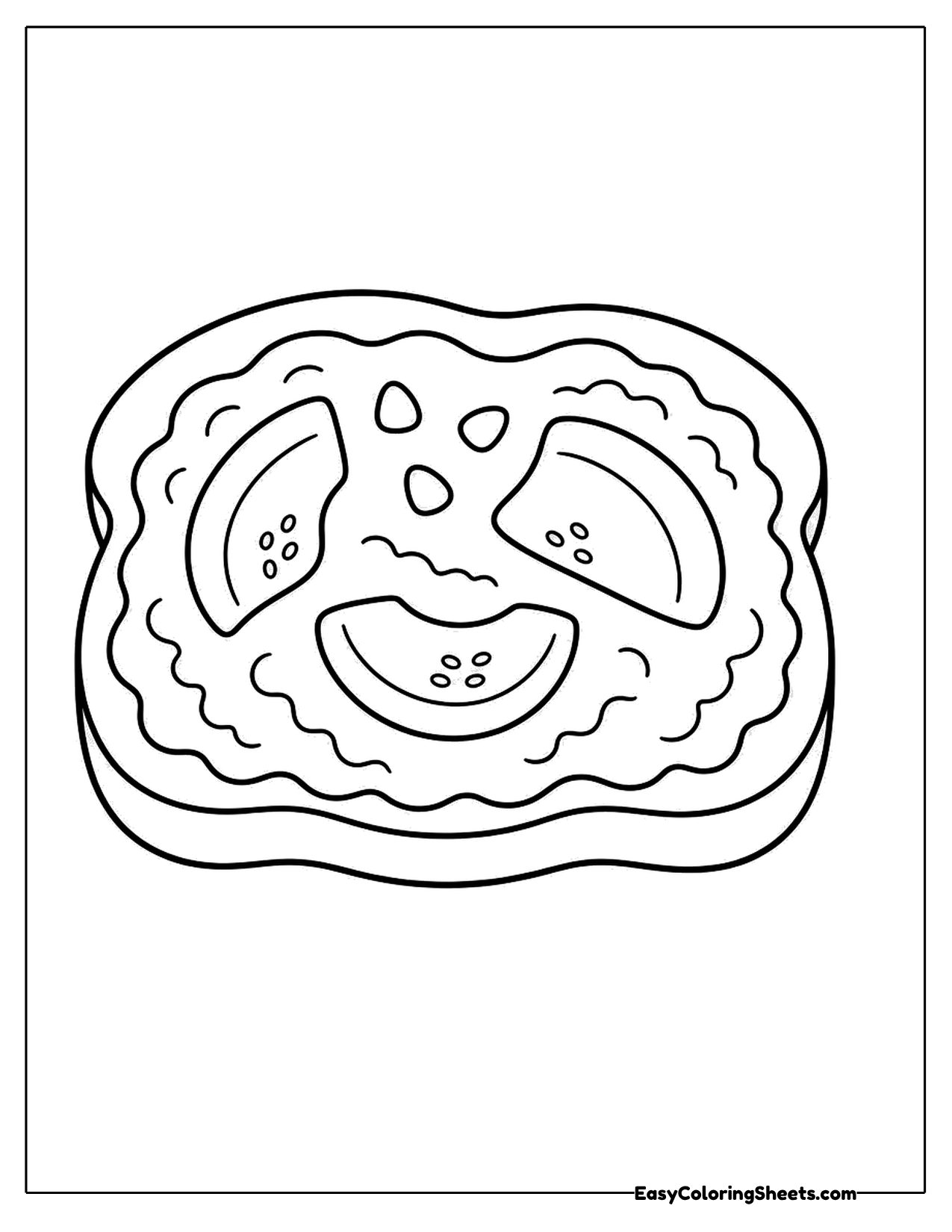 Slice of avocado toast