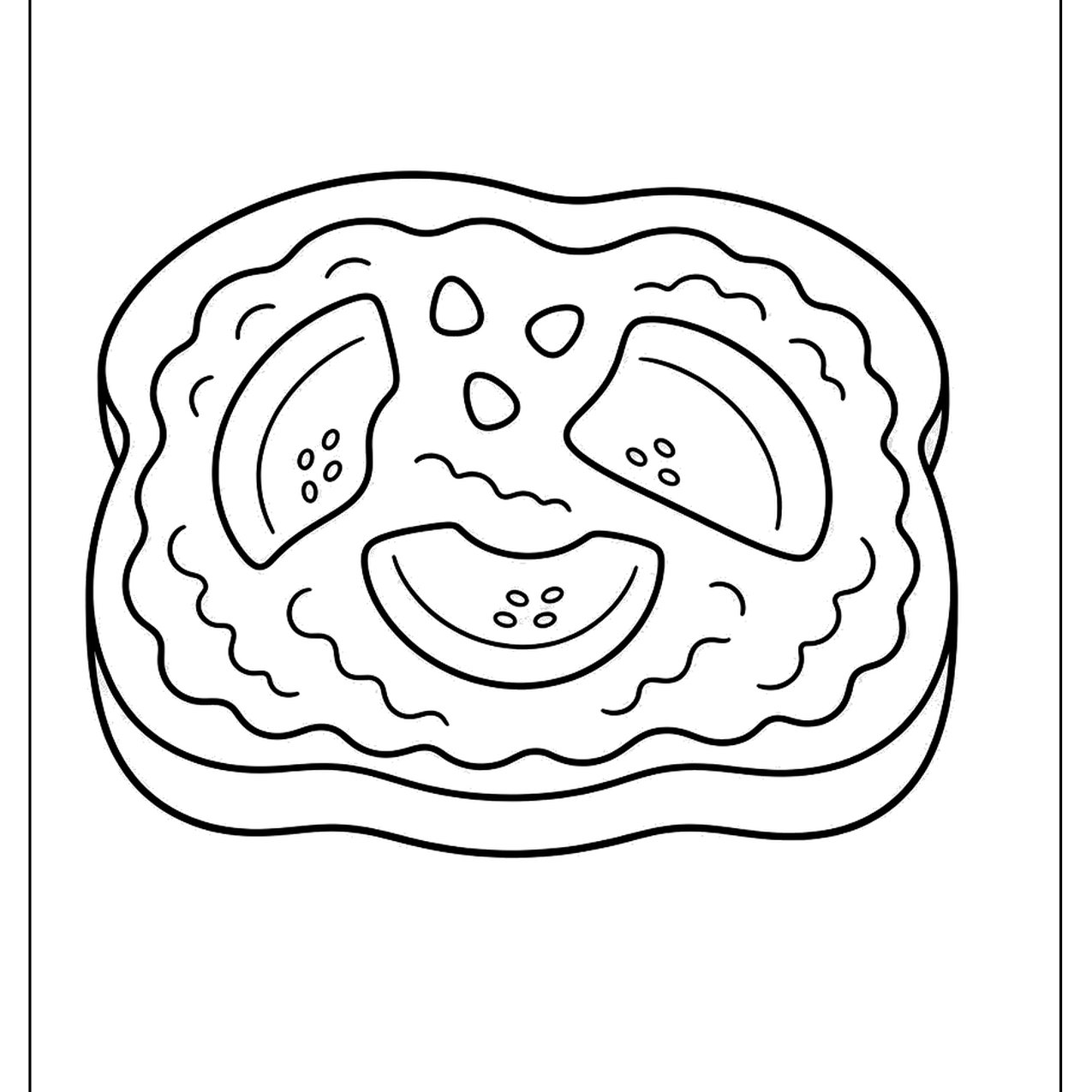 Slice of avocado toast