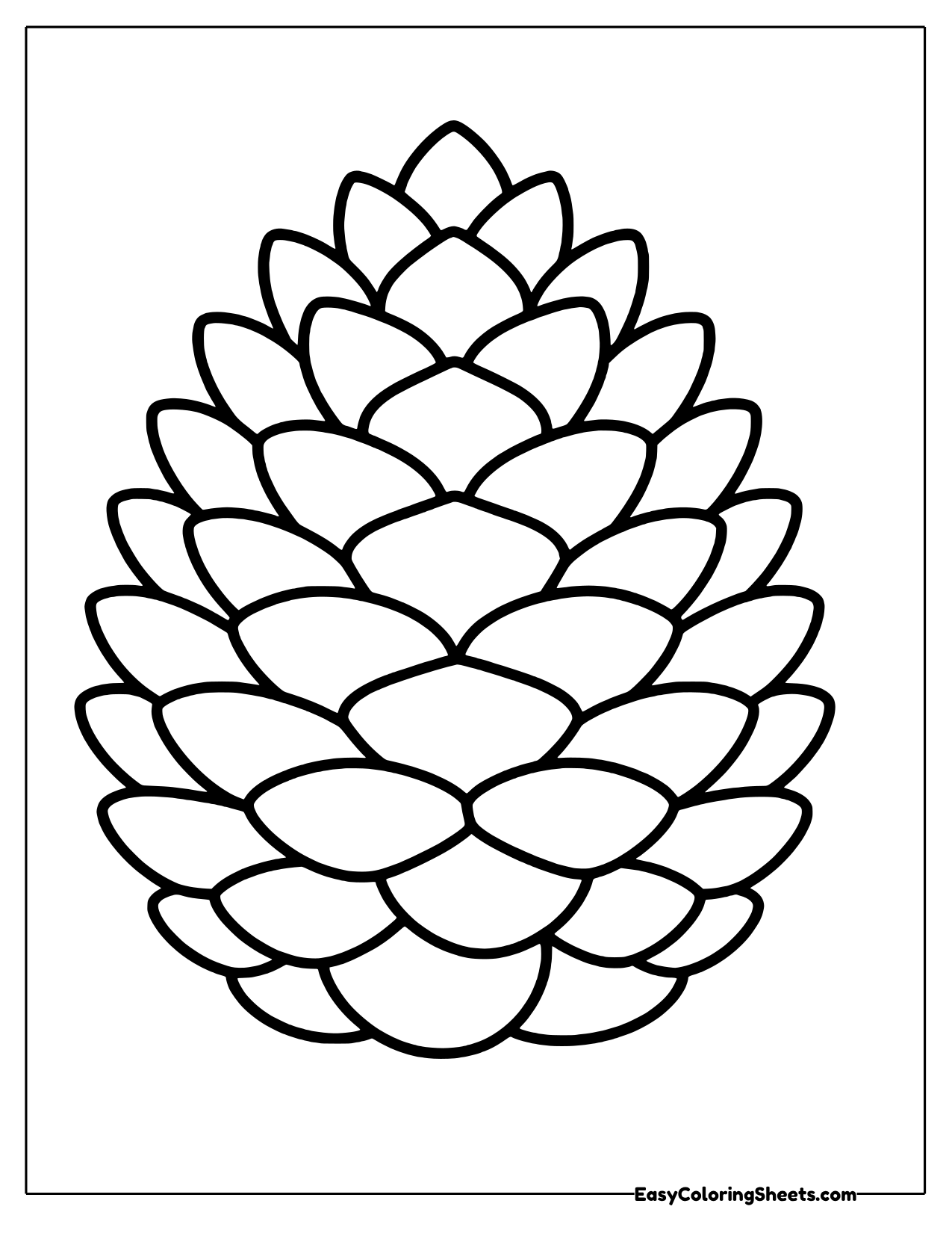 Easy pinecone with bold scales
