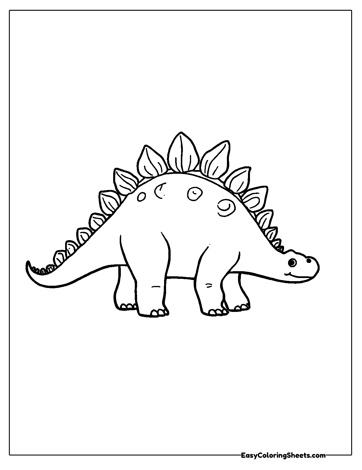 Stegosaurus walking sideways
