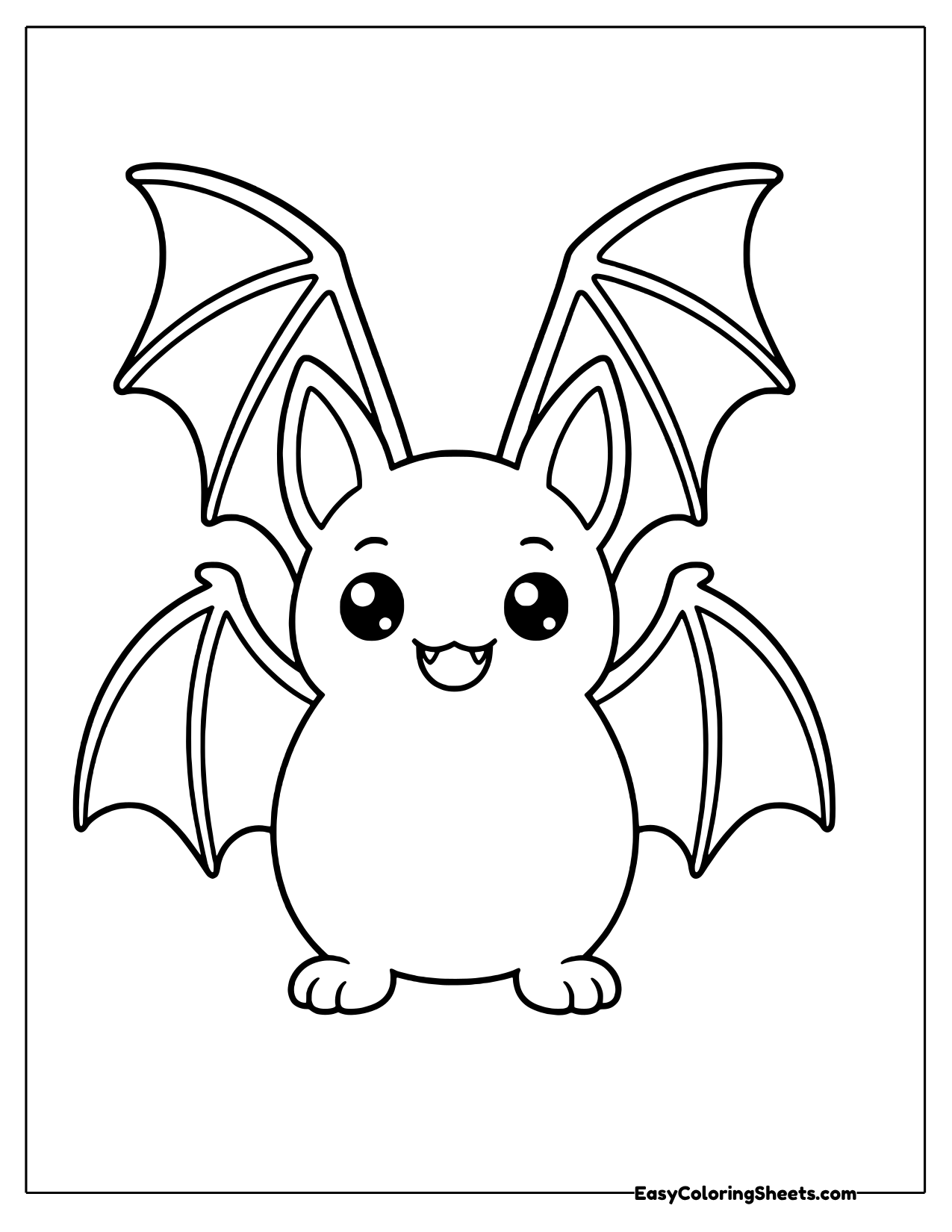 Bat standing with wings spread like a cape