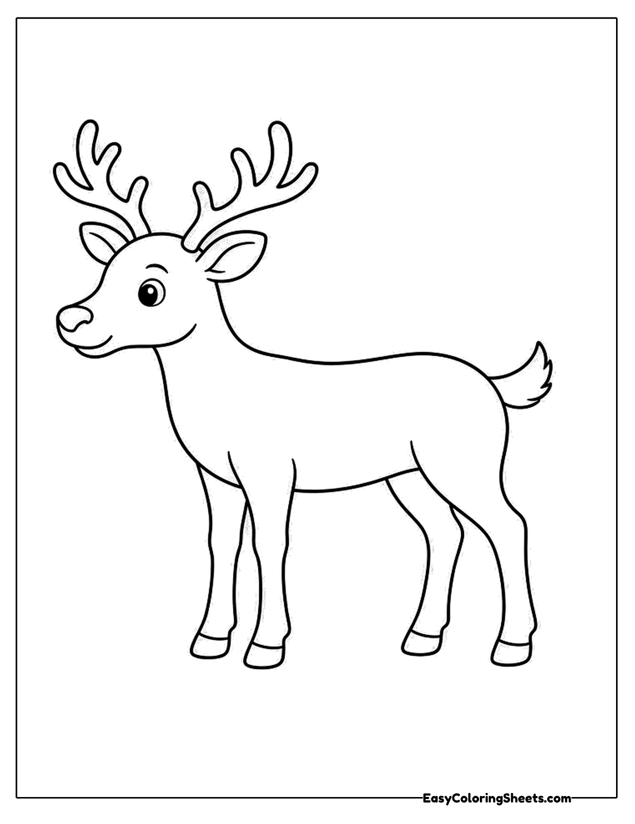 Reindeer outline standing