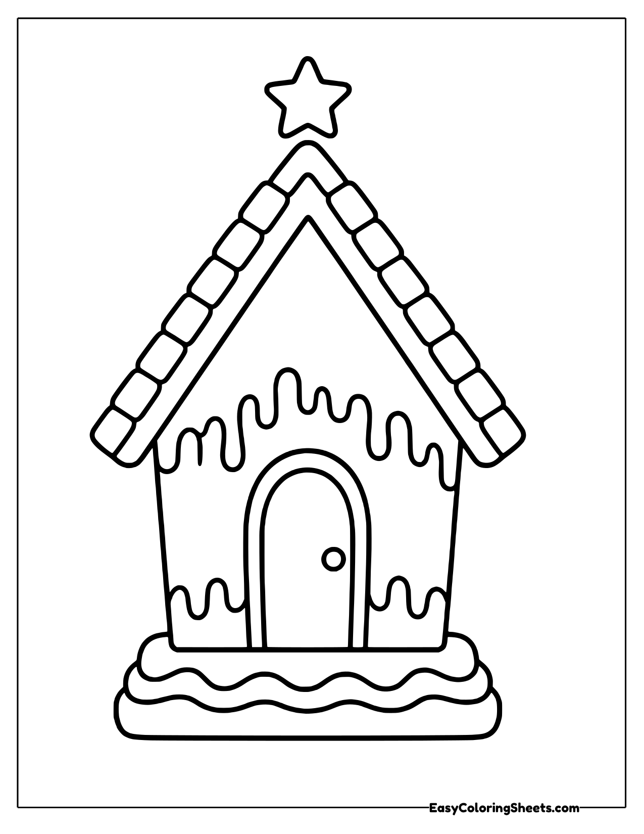 16 Gingerbread House Coloring Pages (Free PDF Printables) | Easy ...