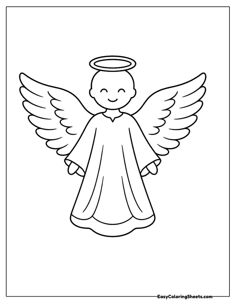 Angel Activity Page 4 Angel Templates (Free PDF Printables) | Easy Coloring Sheets