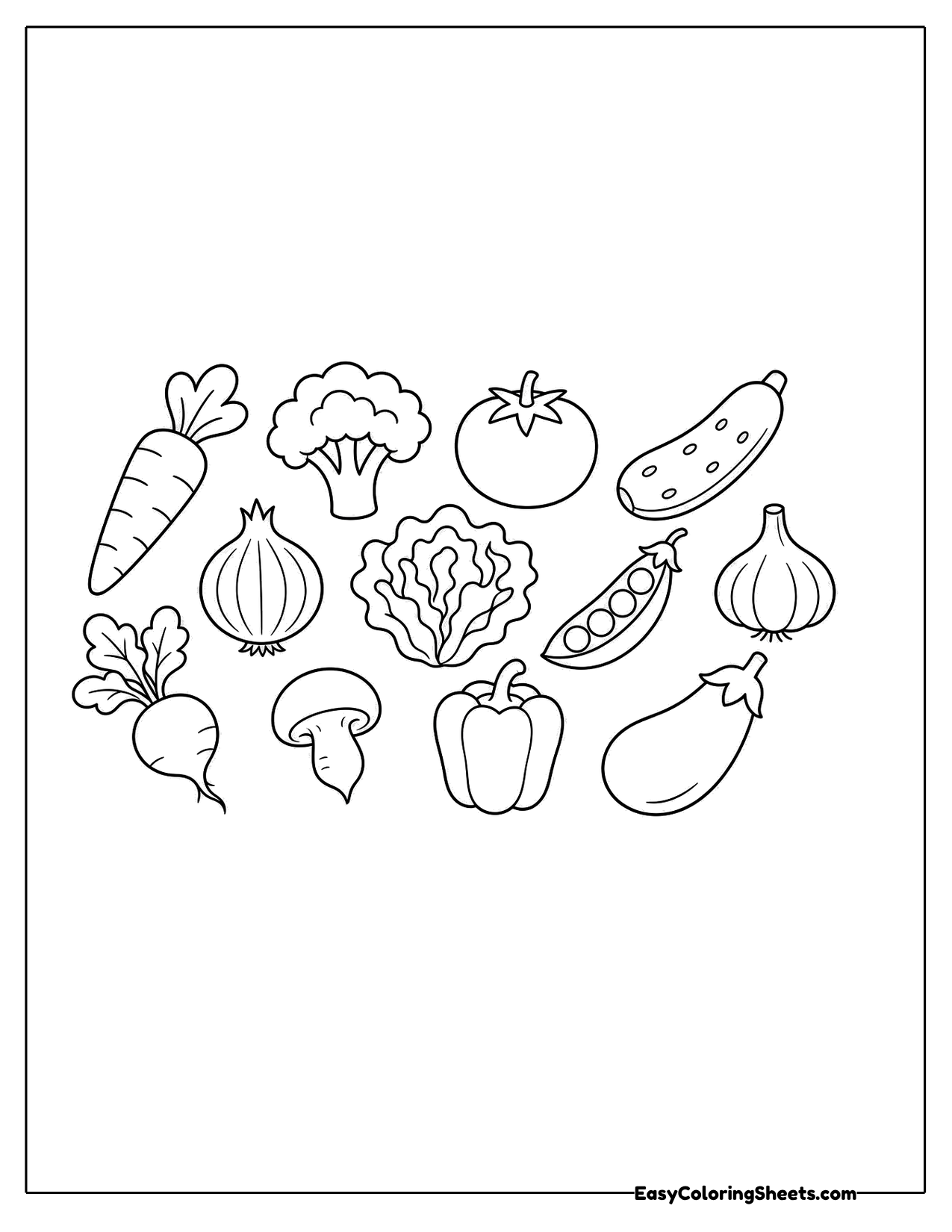 Assortment of different vegetables