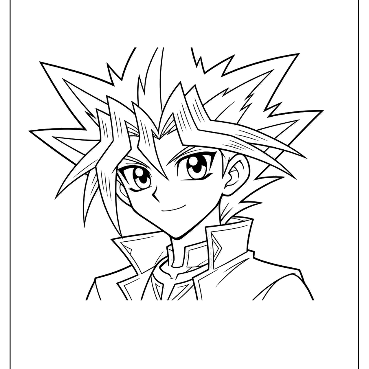 Close-up of a boy with spiky hair