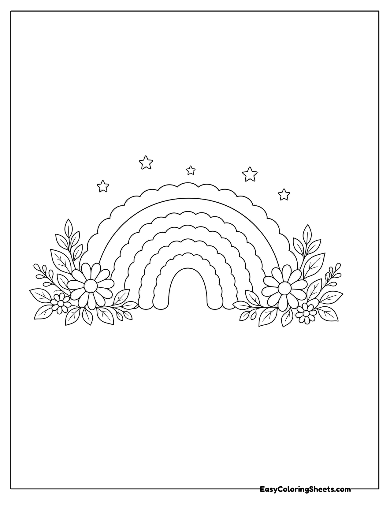 4 Stained Glass Coloring Pages (Free PDF Printables) | Easy Coloring Sheets