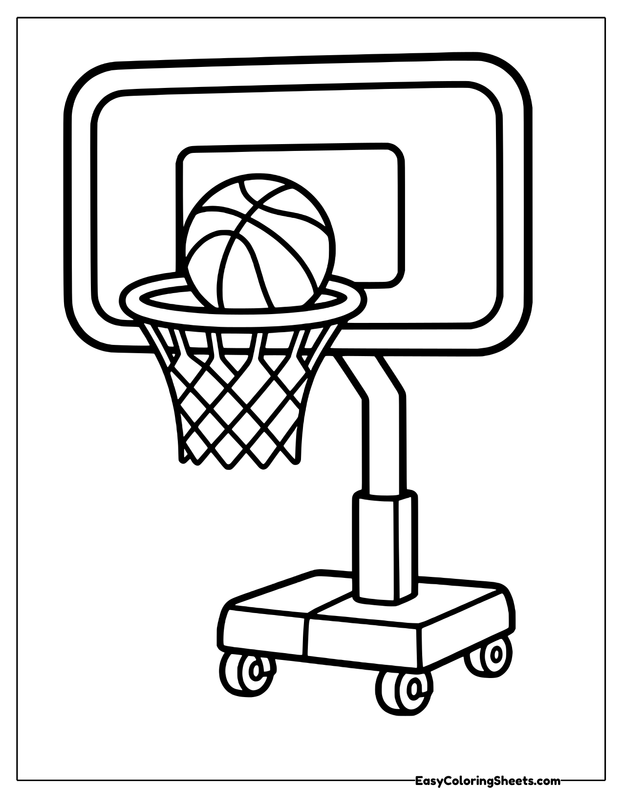 16 Basketball Coloring Pages (Free PDF Printables) | Easy Coloring Sheets