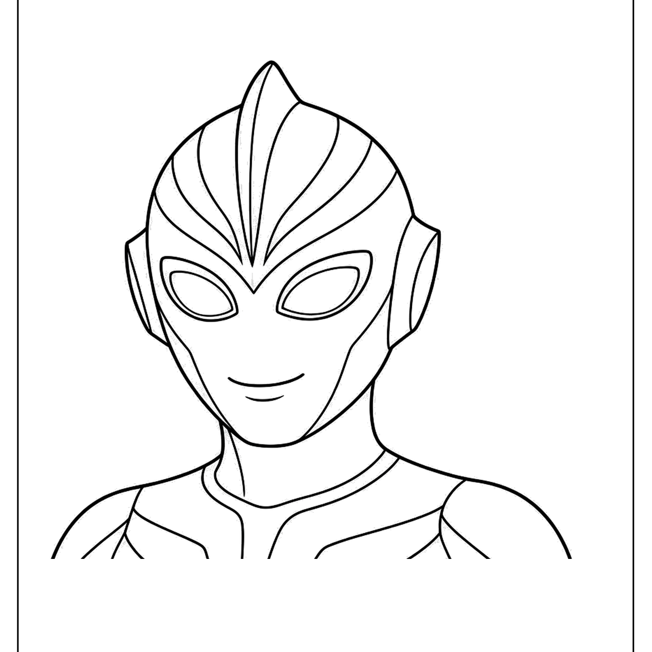 Close-up of a silver hero's masked head