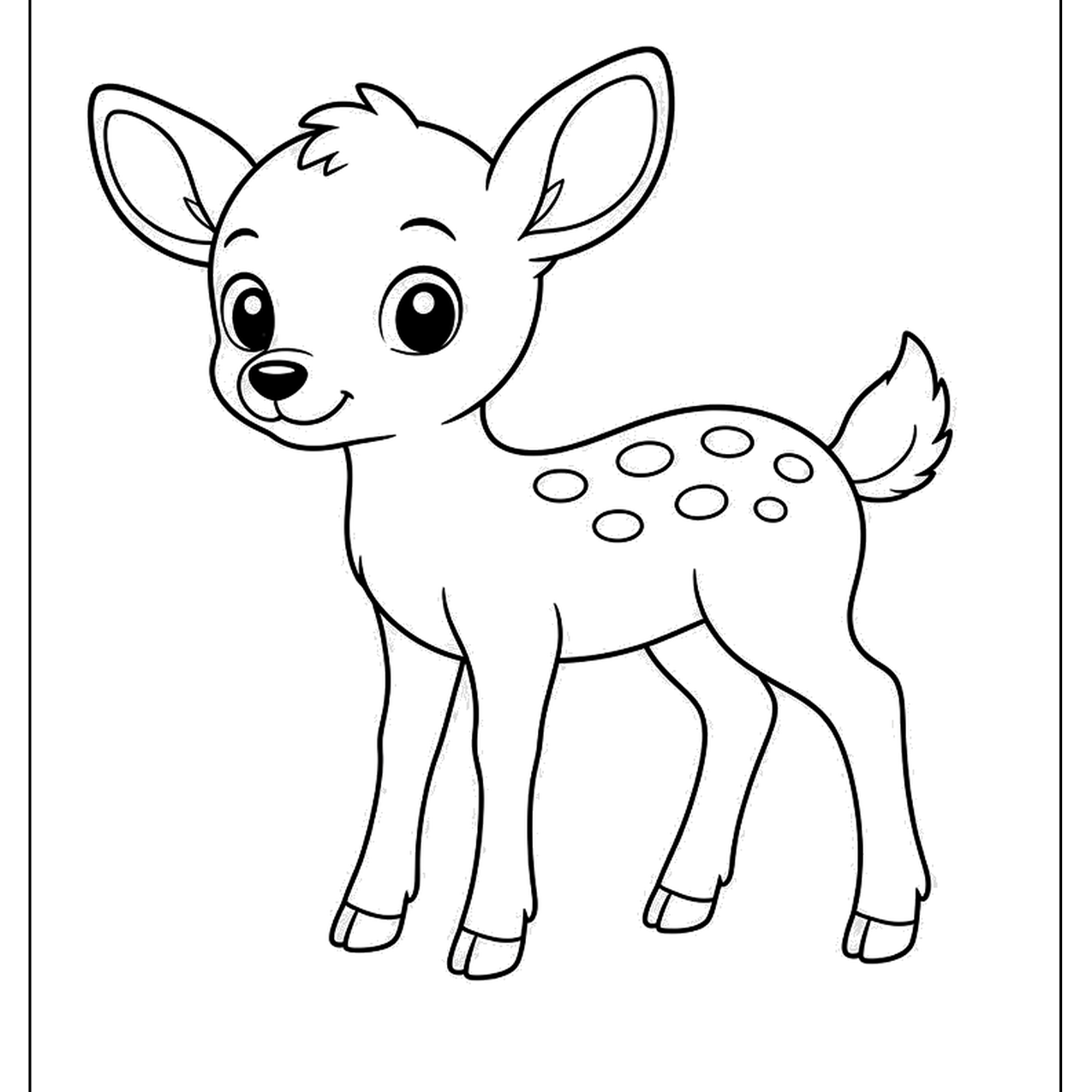 Baby fawn with white spots