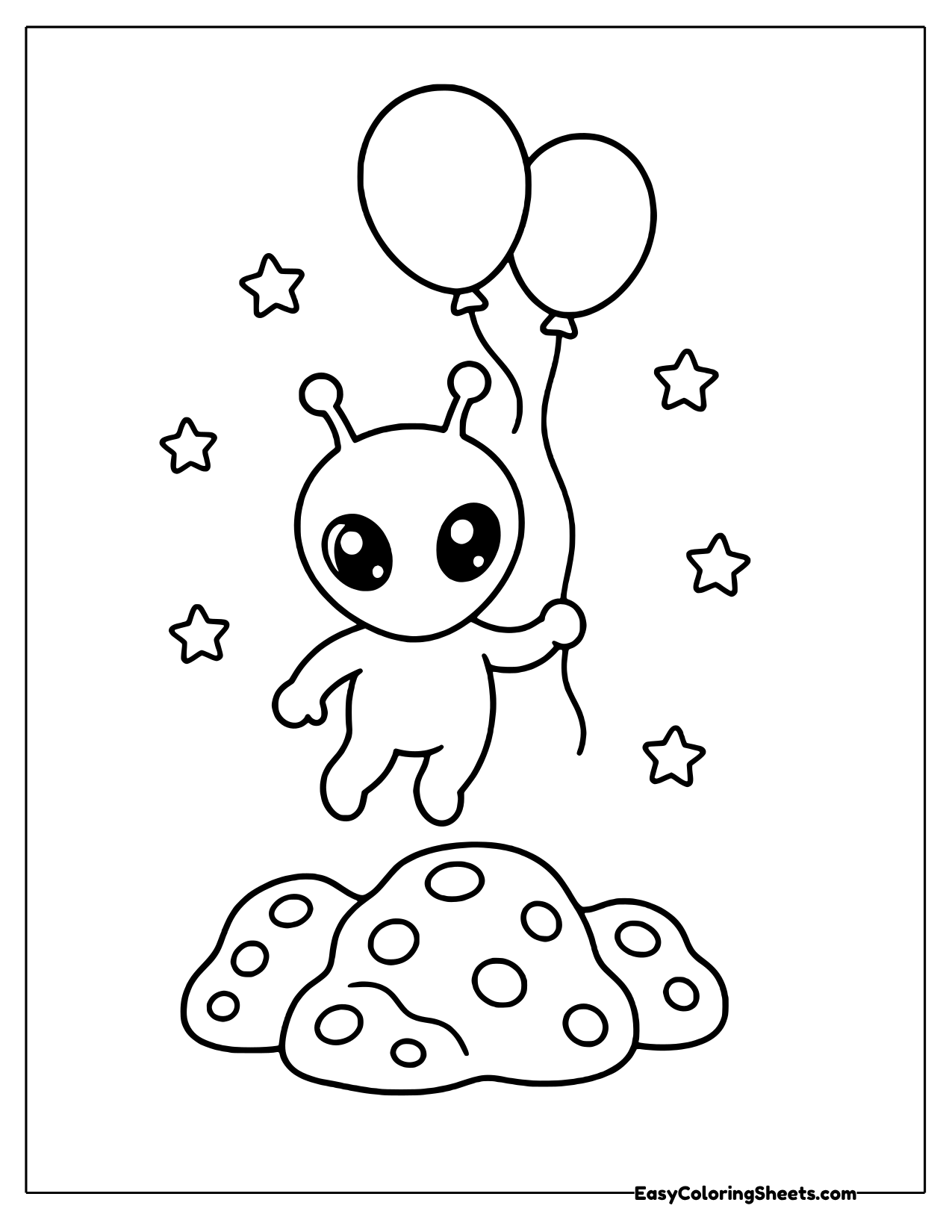 4 Clown Coloring Pages (Free PDF Printables) | Easy Coloring Sheets