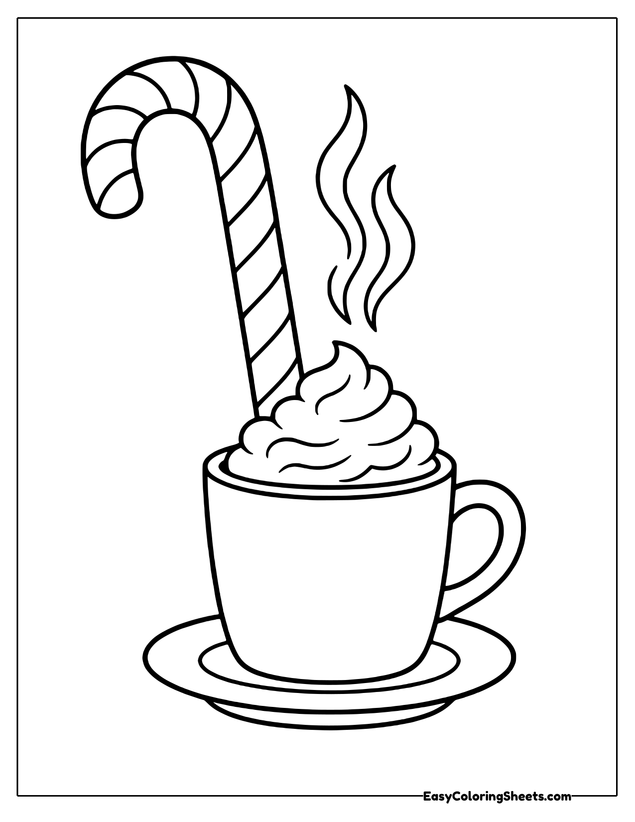 16 Candy Cane Coloring Pages (Free PDF Printables) | Easy Coloring Sheets