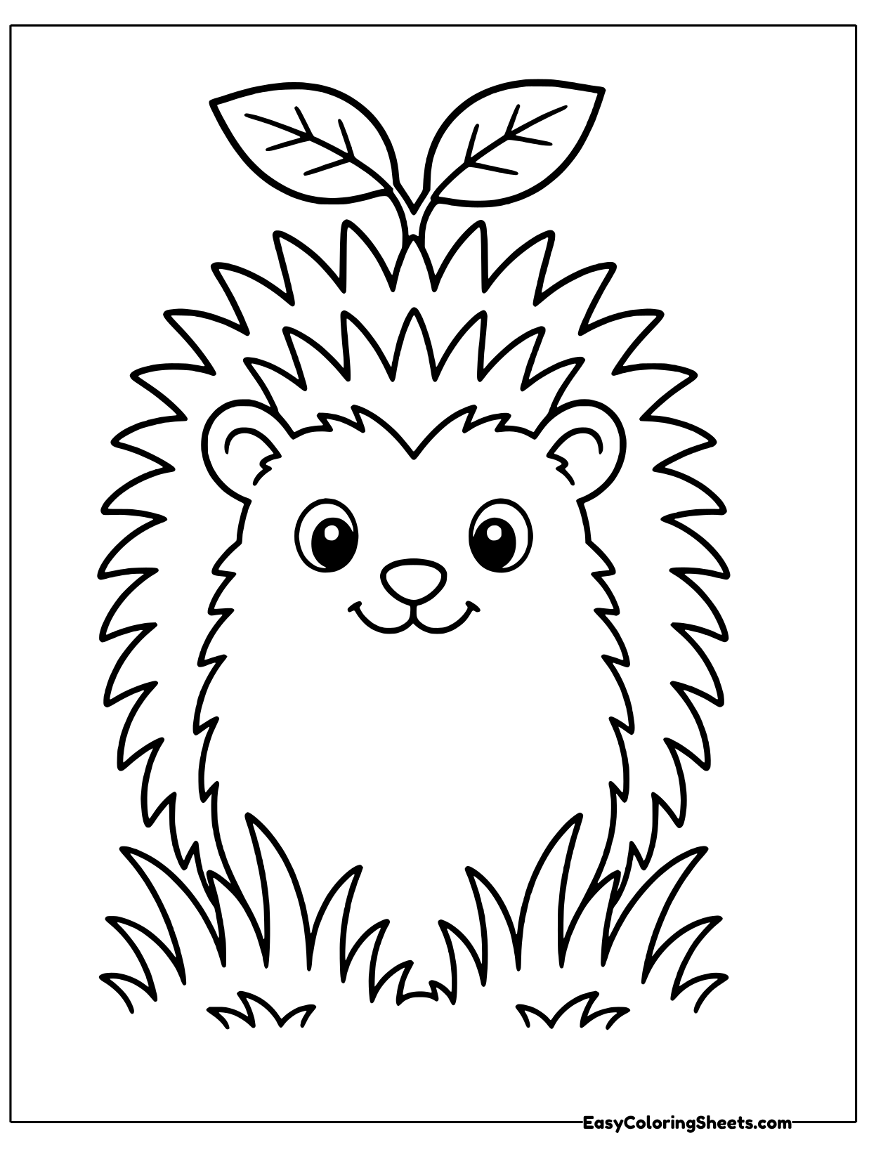 This hedgehog's spines rise in a tall, upright column above its round face, making it look extra fluffy and spiky.