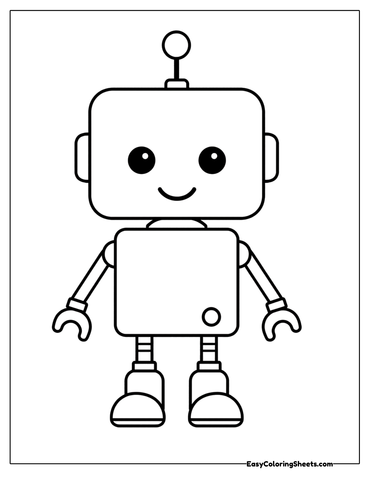 Easy boxy robot standing