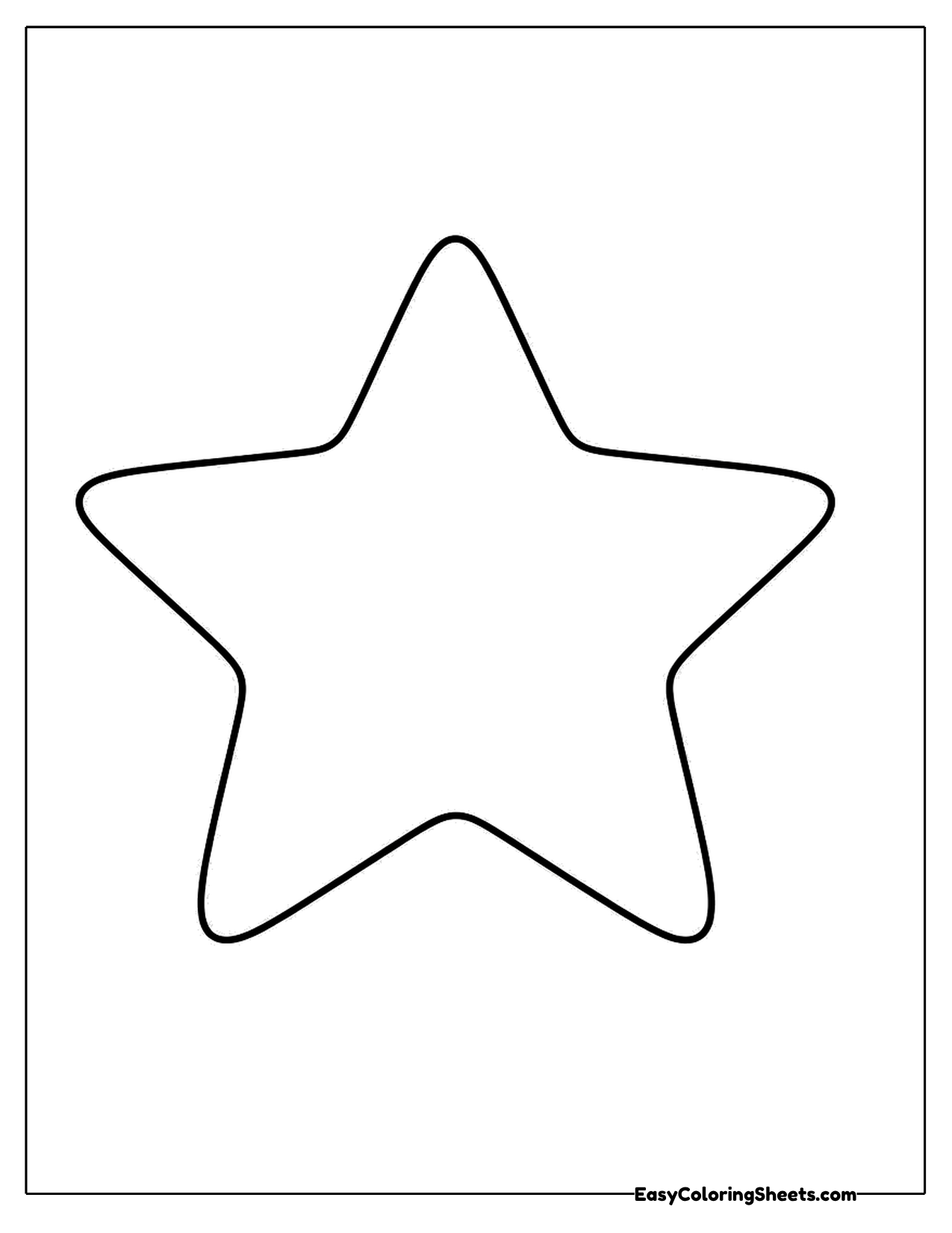Plain five-point star outline